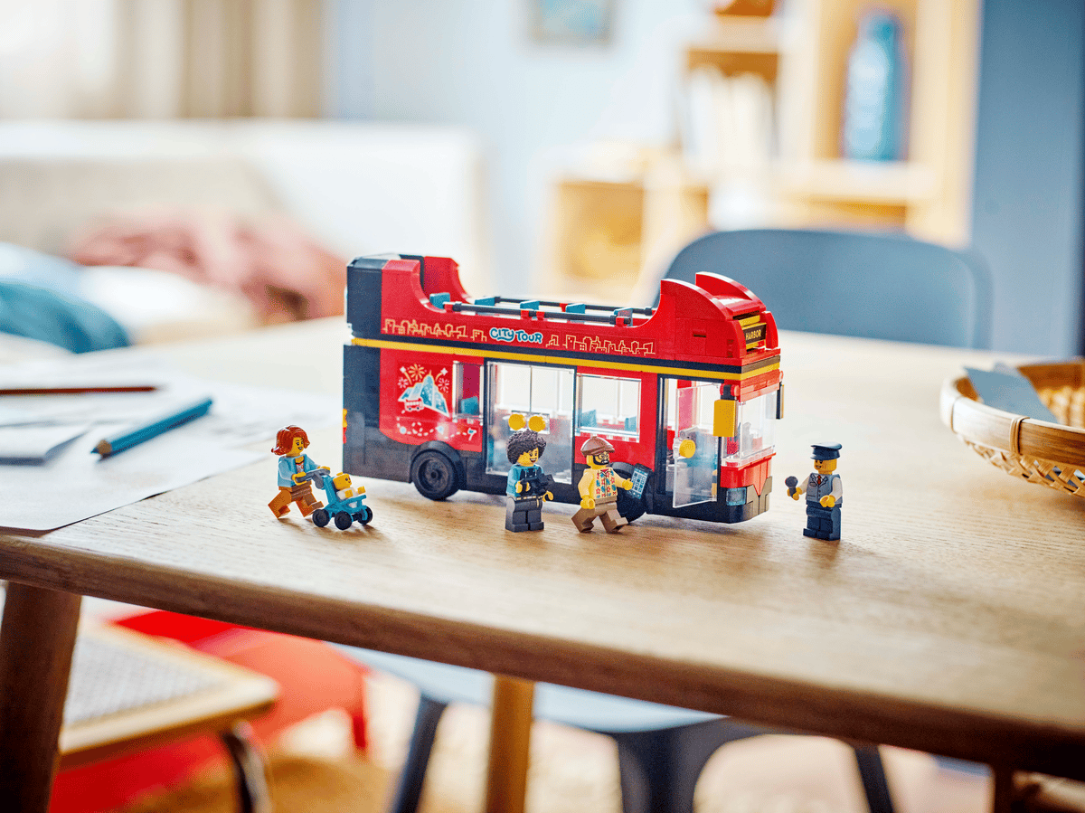 City: Red Double-Decker Sightseeing Bus 60407