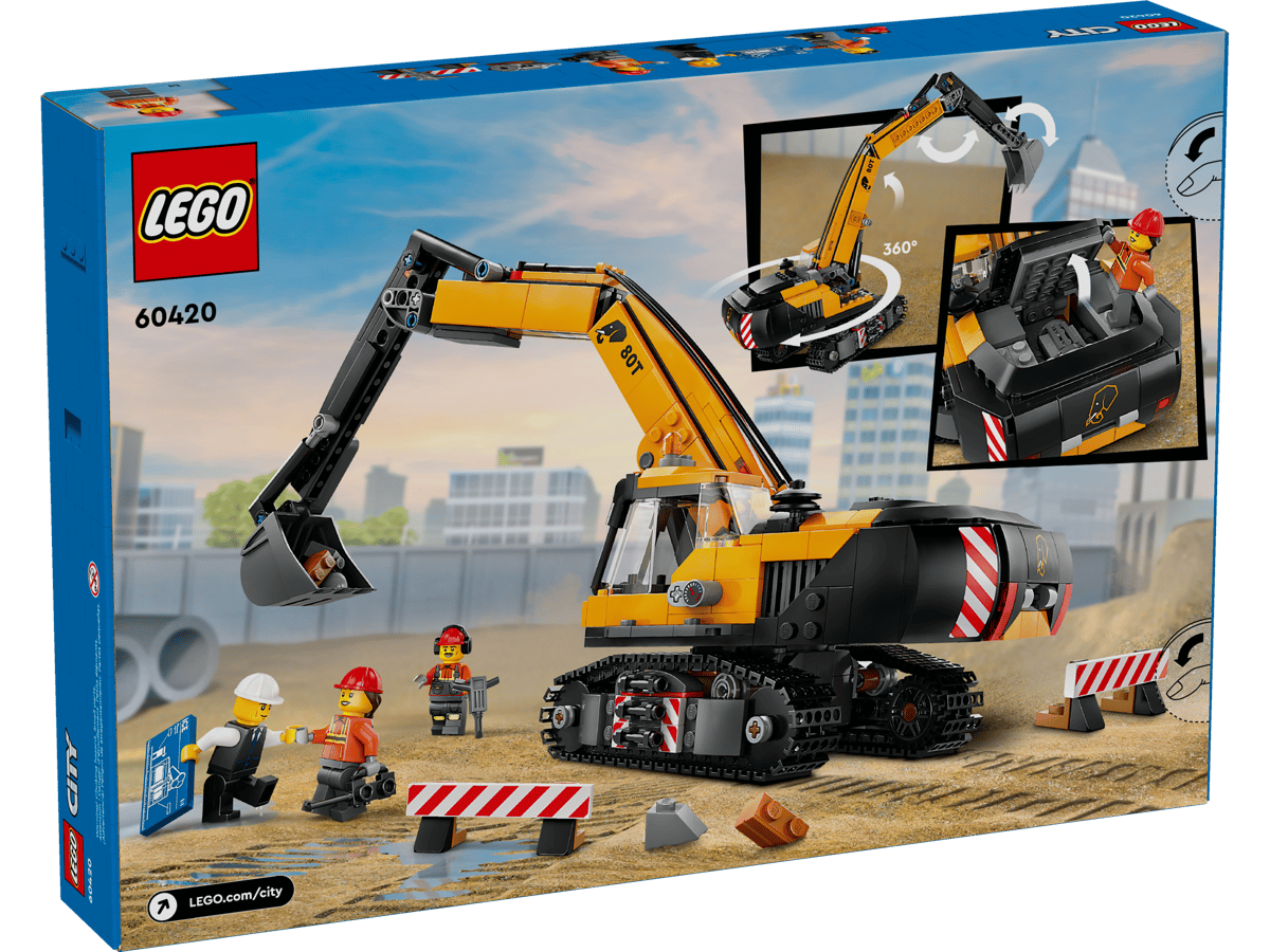 City Yellow Construction Excavator 60420