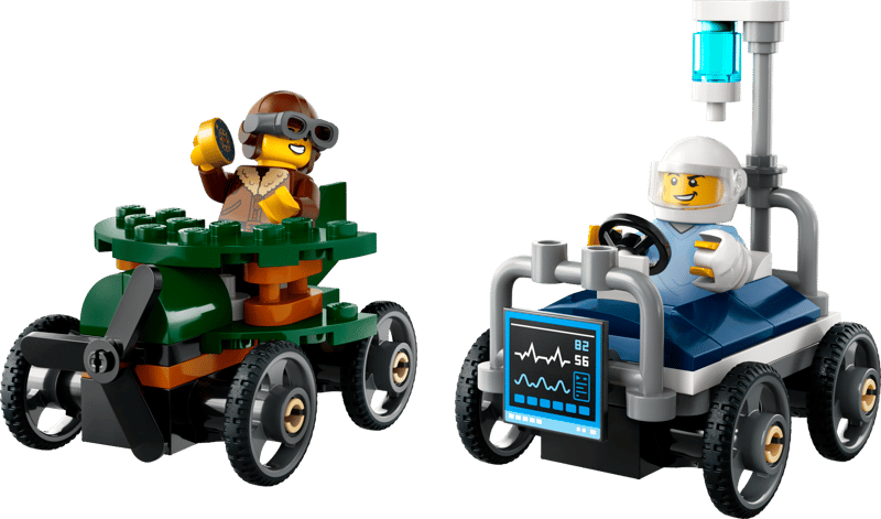 City:  Airplane vs. Hospital Bed Race Car Pack 60459