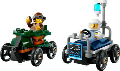 City:  Airplane vs. Hospital Bed Race Car Pack 60459