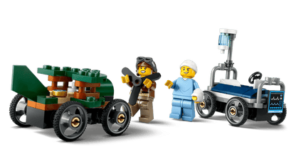 City:  Airplane vs. Hospital Bed Race Car Pack 60459