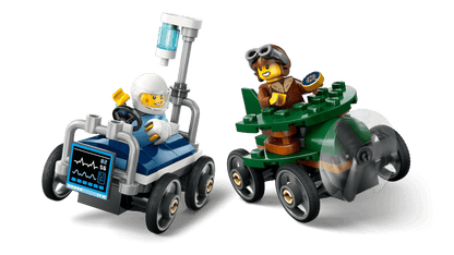 City:  Airplane vs. Hospital Bed Race Car Pack 60459