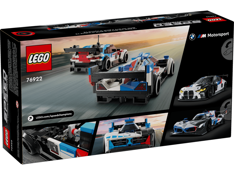 Speed Champions:  BMW M4 GT3 & BMW M Hybrid V8 Race Cars  76922