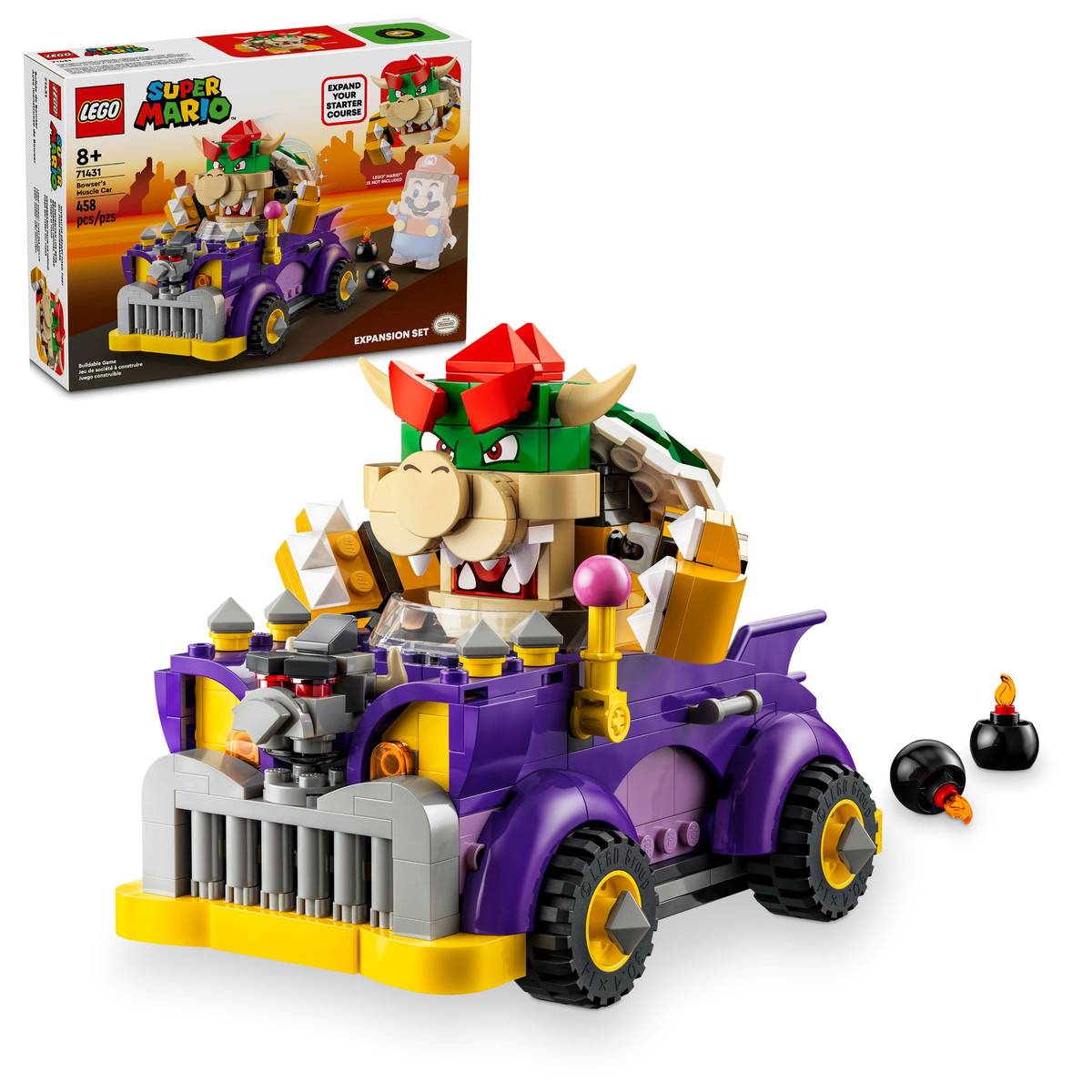 Super Mario:  Bowser's Muscle Car Expansion Set 71431