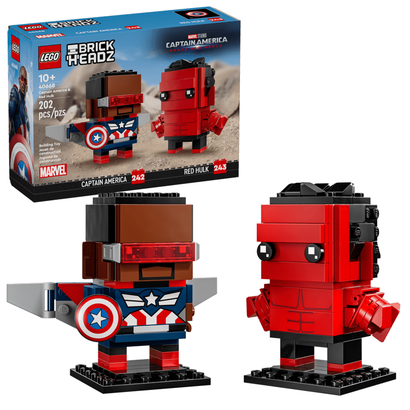 BrickHeadz:  Captain America & Red Hulk Figures 40668