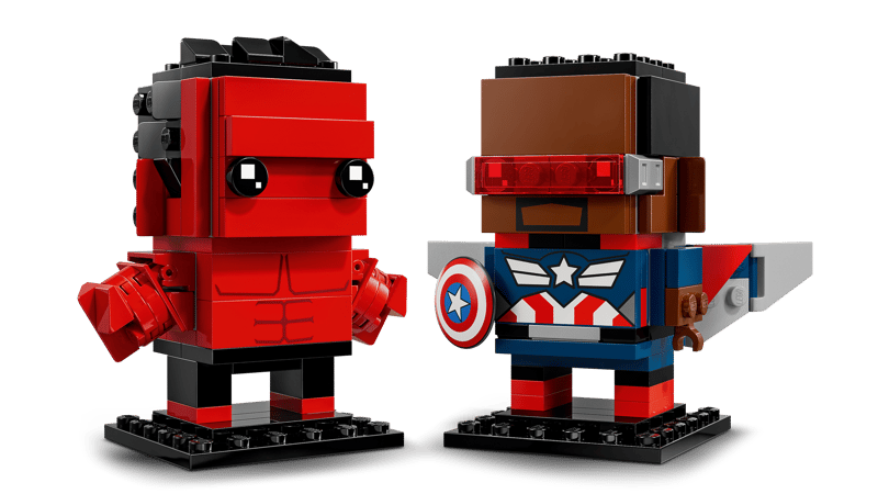 BrickHeadz:  Captain America & Red Hulk Figures 40668