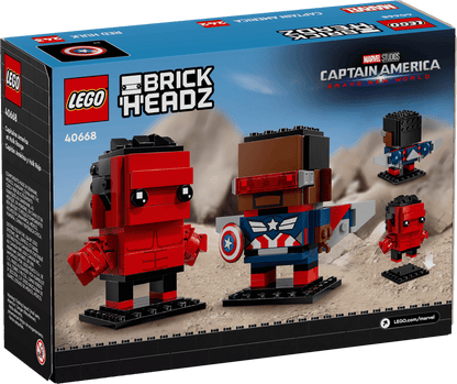 BrickHeadz:  Captain America & Red Hulk Figures 40668