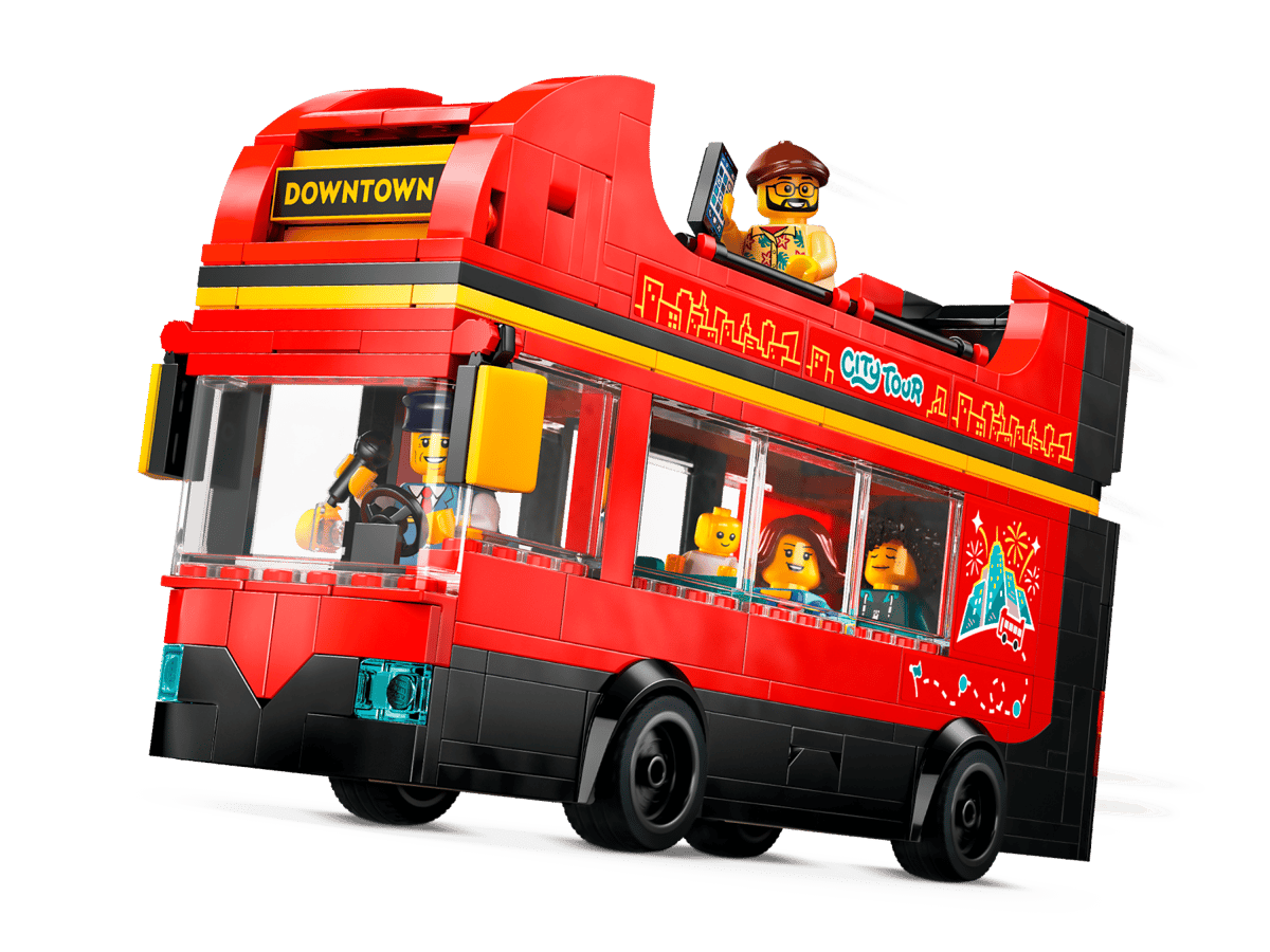 City: Red Double-Decker Sightseeing Bus 60407