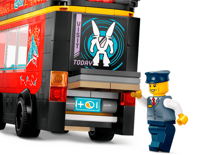 City: Red Double-Decker Sightseeing Bus 60407