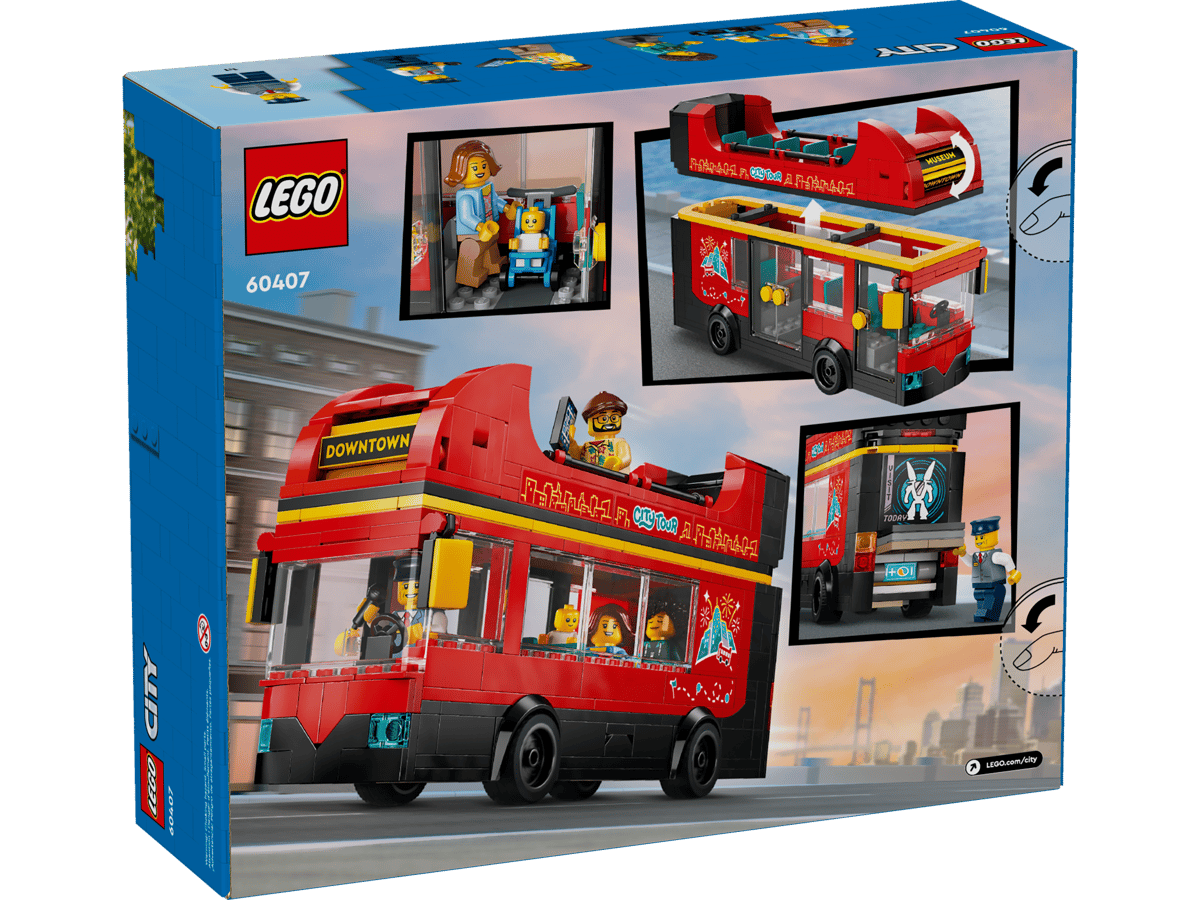 City: Red Double-Decker Sightseeing Bus 60407