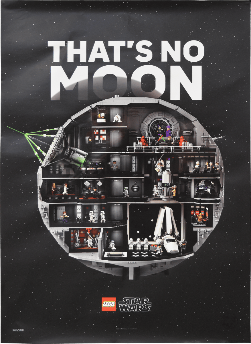 LEGO Exclusives:  Star Wars Death Star Supersize Premium Print