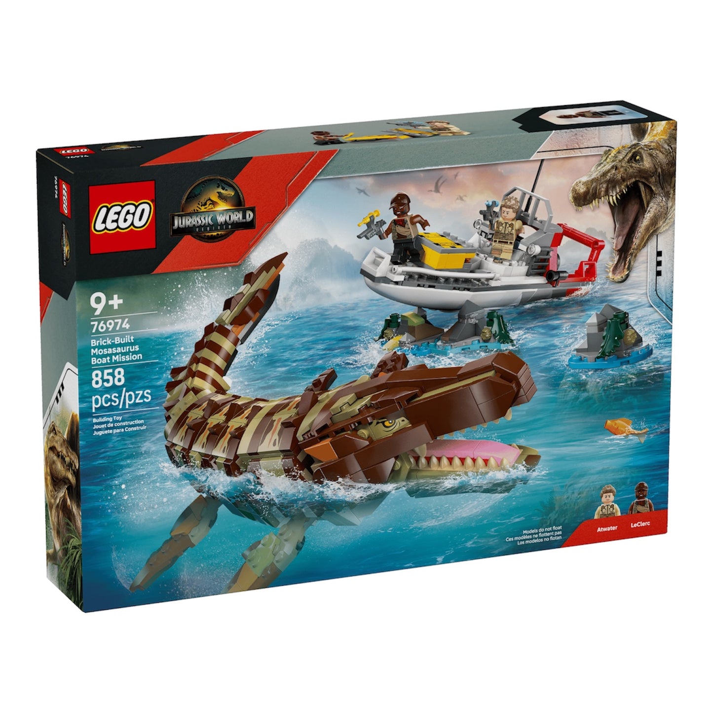 Jurassic World: Brick-Built Mosasaurus Boat Mission 76974