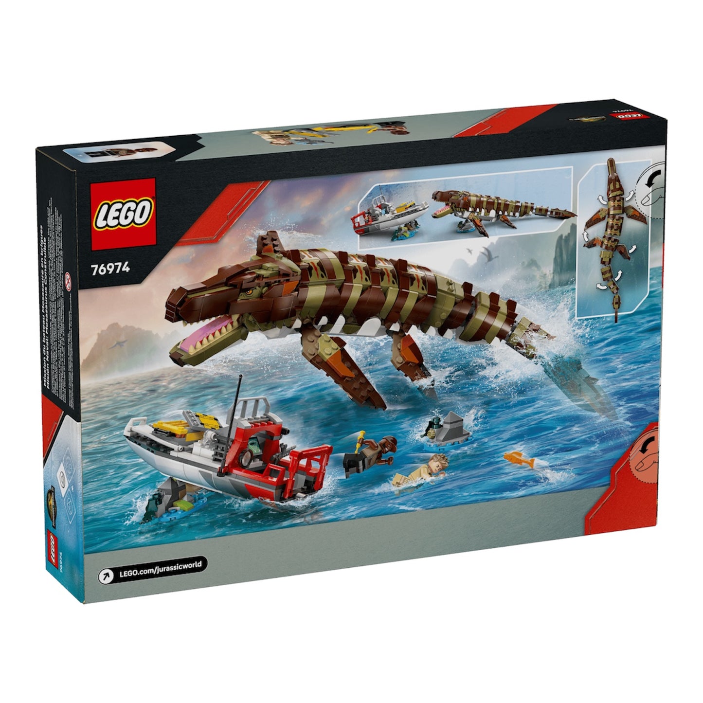 Jurassic World: Brick-Built Mosasaurus Boat Mission 76974