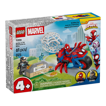 Marvel: Spidey on his Motorcycle vs. Rhino 11206