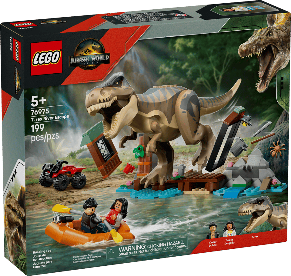 Jurassic World: T. rex River Escape 76975