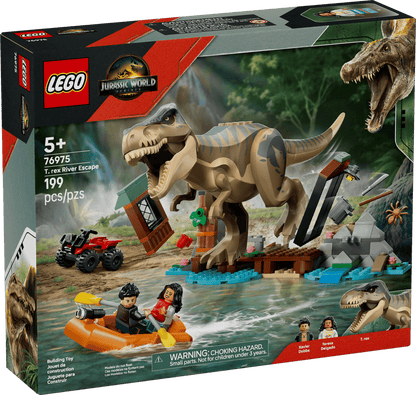 Jurassic World: T. rex River Escape 76975