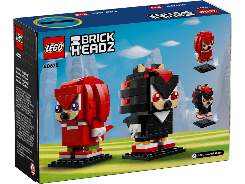BrickHeadz:  Knuckles & Shadow 40672