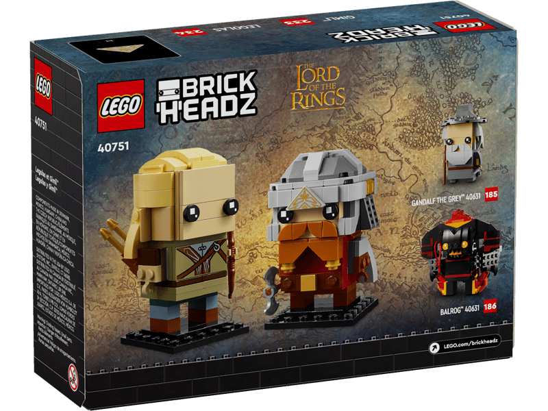 BrickHeadz:  Legolas & Gimli 40751