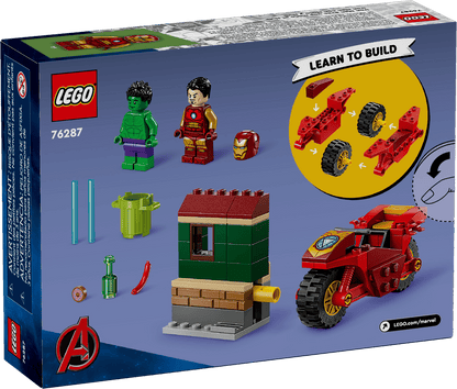Marvel: Iron Man with Bike and The Hulk 76287