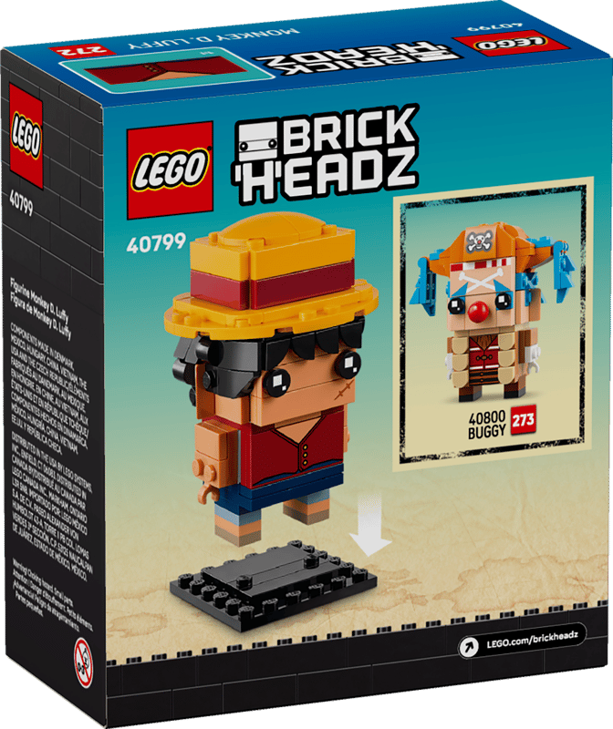 BrickHeadz:  Monkey D. Luffy Figure 40799