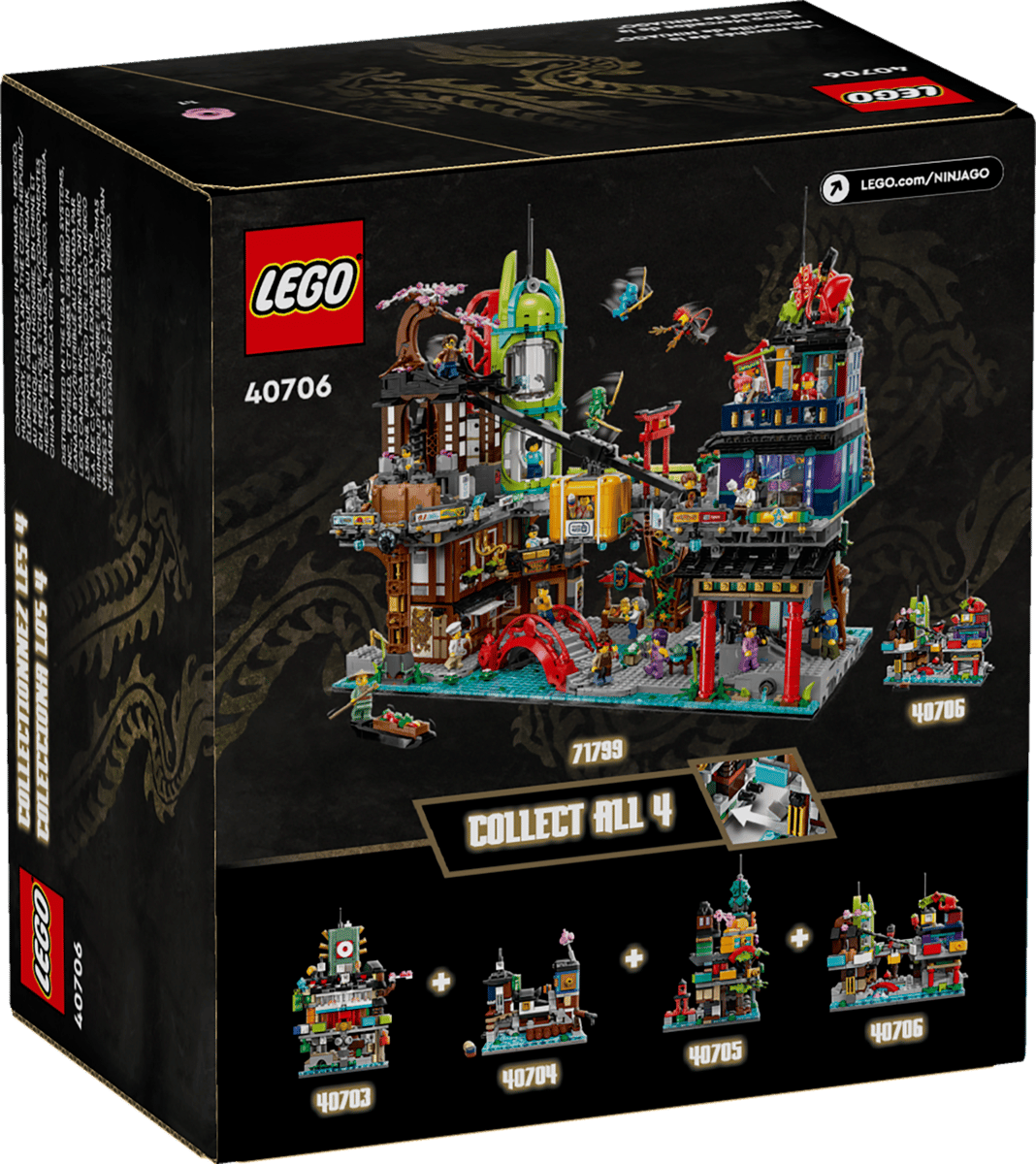 LEGO Exclusives:  Micro NINJAGO CIty Markets 40706