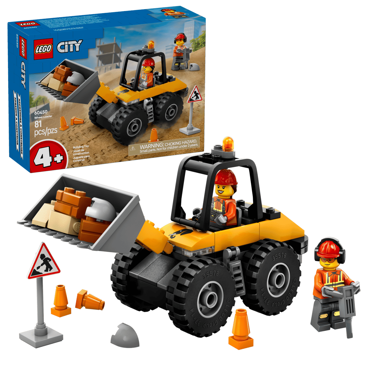 City: Yellow Construction Wheel Loader 60450