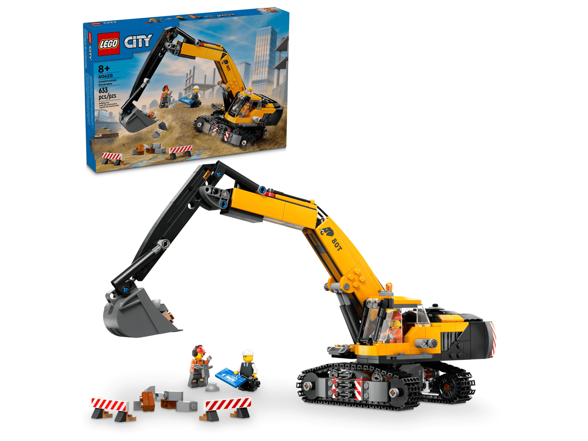 City Yellow Construction Excavator 60420
