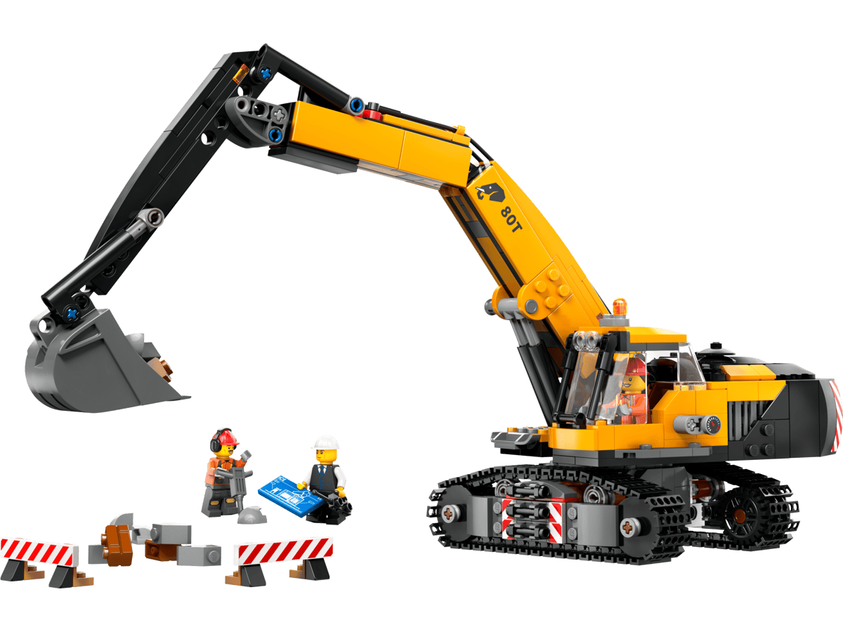 City Yellow Construction Excavator 60420