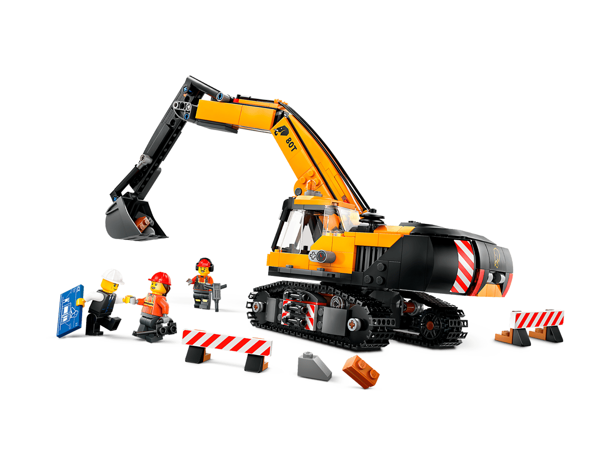City Yellow Construction Excavator 60420