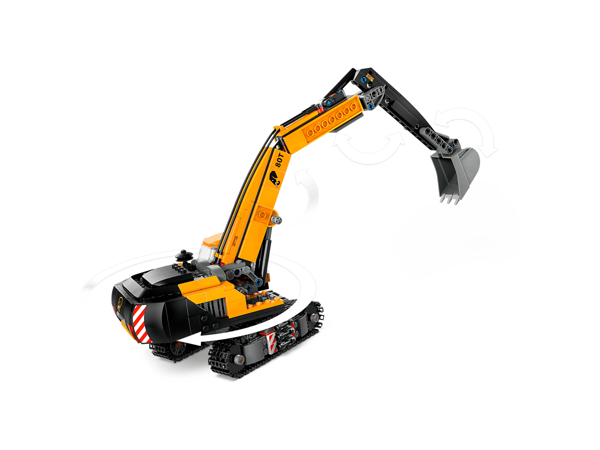 City Yellow Construction Excavator 60420